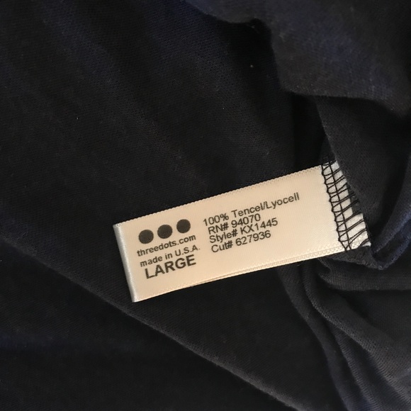 New Three Dots Off The Shoulder Flowy Top Tencel - Picture 5 of 7